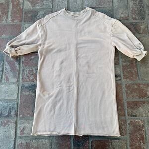 Everlane Tan Sweat-Dress Short Sleeve Mini Size XXS